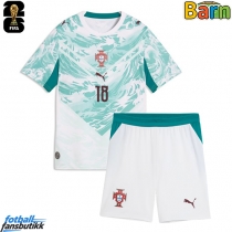 Portugal Pedro Neto #18 Bortedraktsett Barn EM 2024 Kortermet (+ Korte bukser)